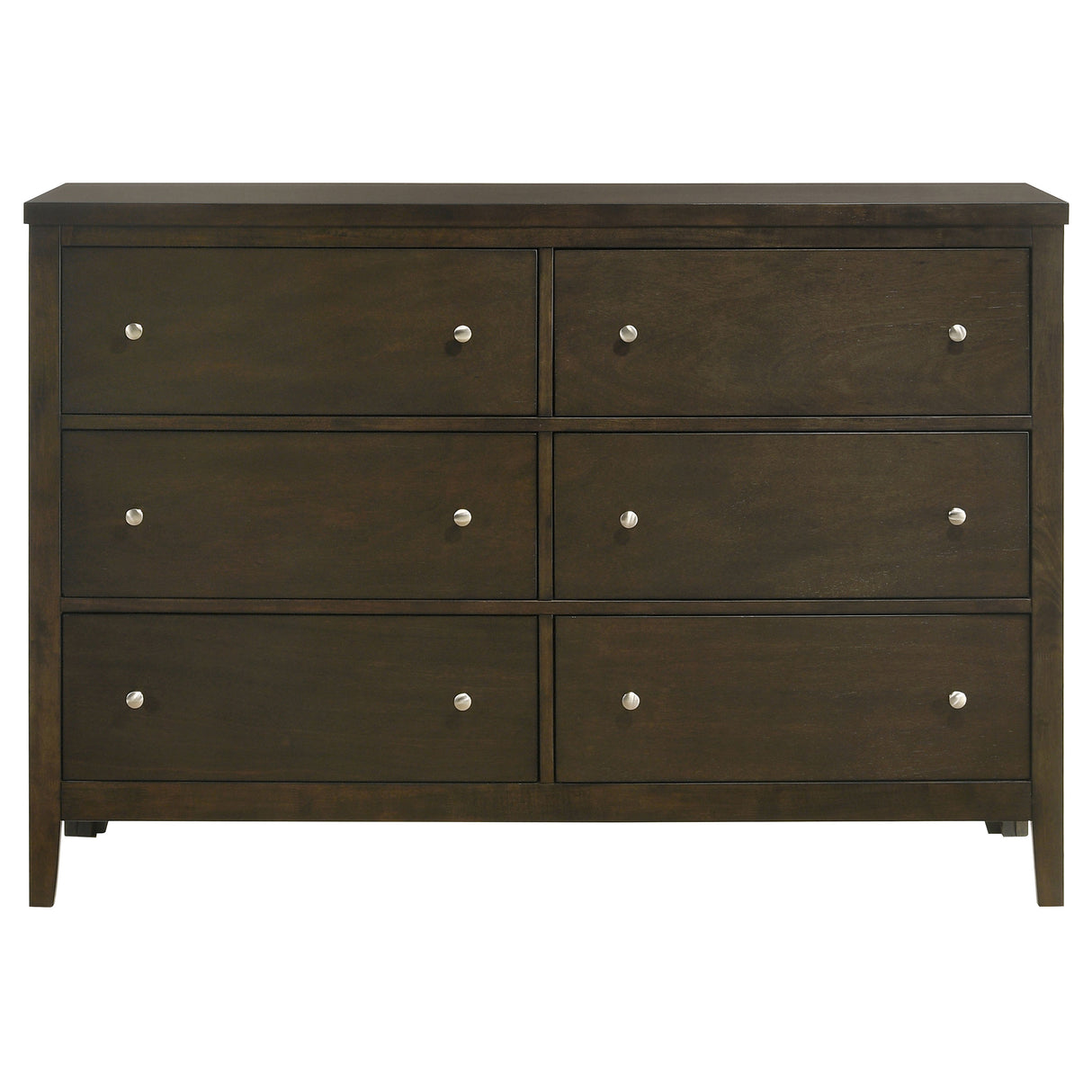 Wilkes 6-drawer Dresser Cabinet Dark Cocoa - Home Elegance USA