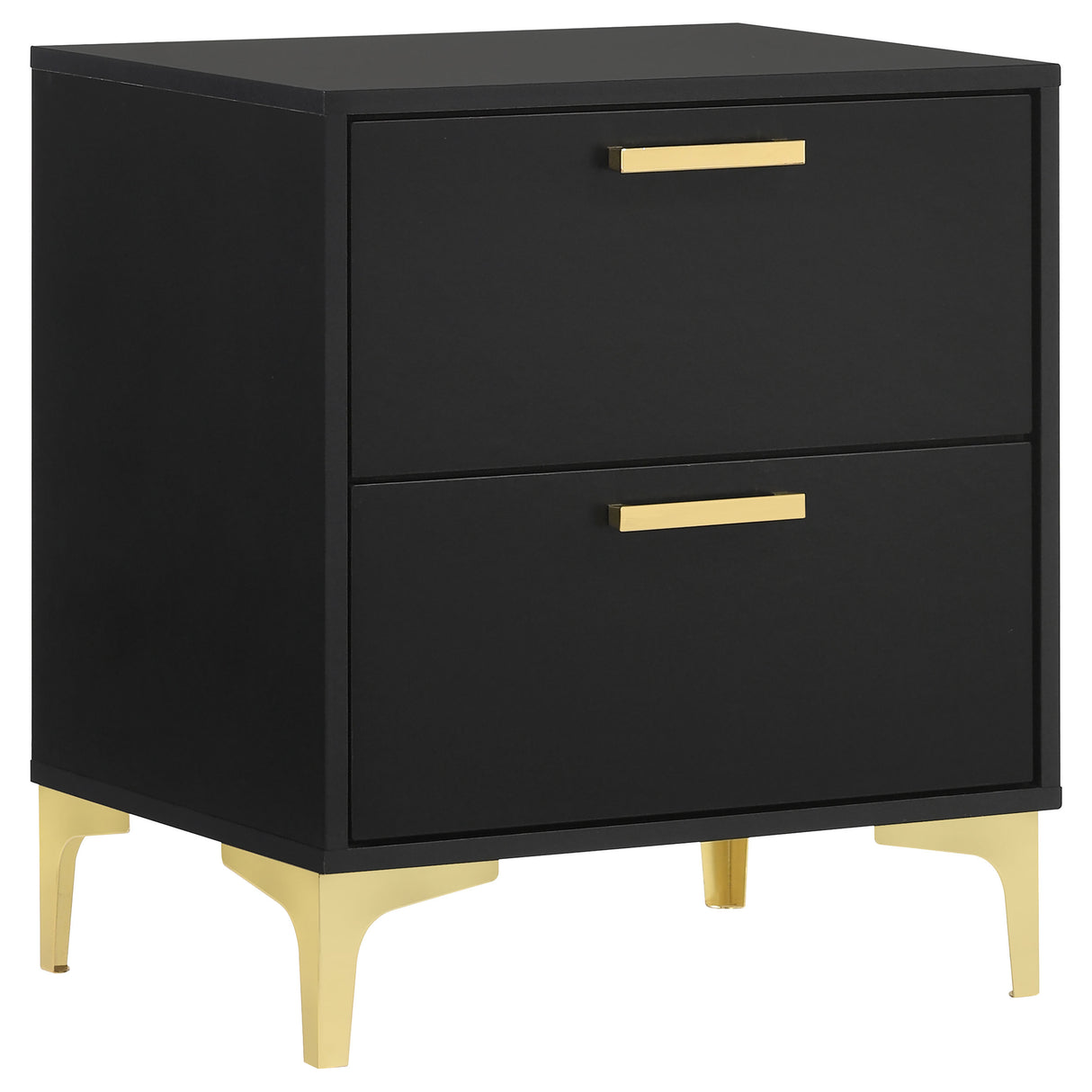 Kendall 2-drawer Nightstand Black - Home Elegance USA