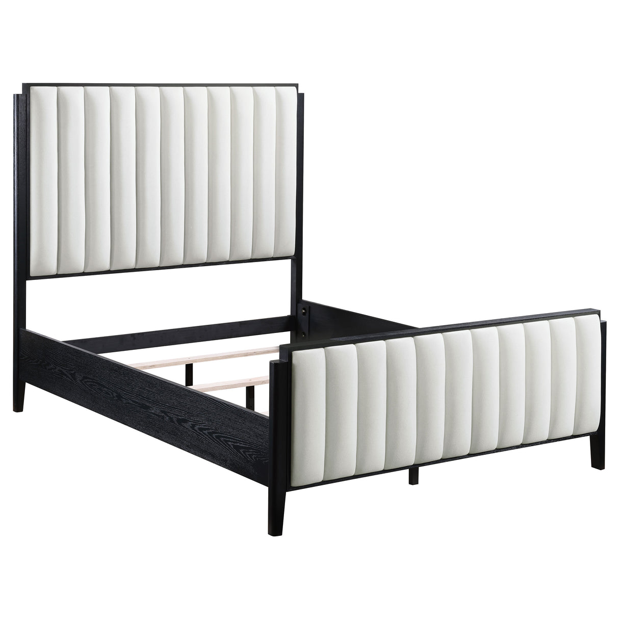 Brookmead 5-piece Upholstered Eastern King Bedroom Set Black - Home Elegance USA