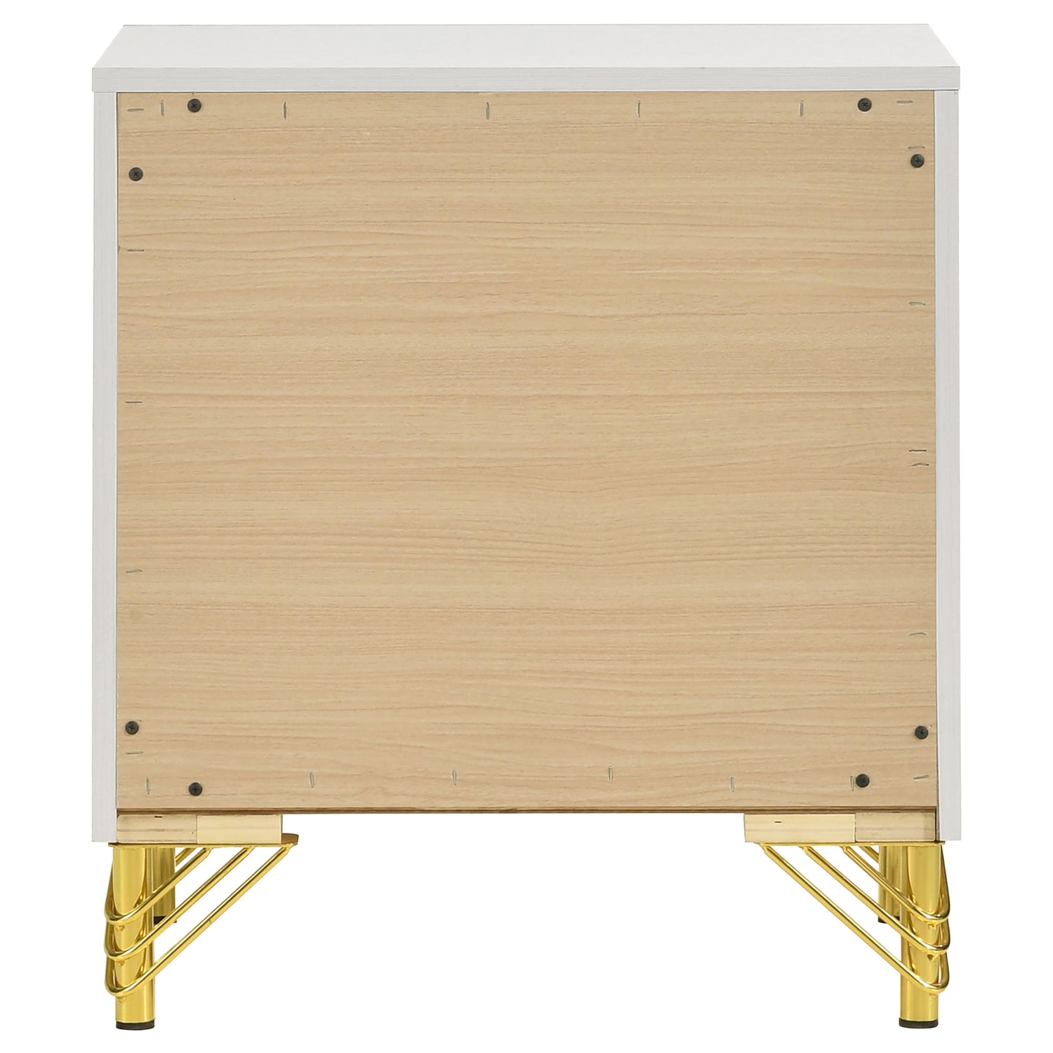 Lucia 2-drawer Nightstand Bedside Table White - Home Elegance USA
