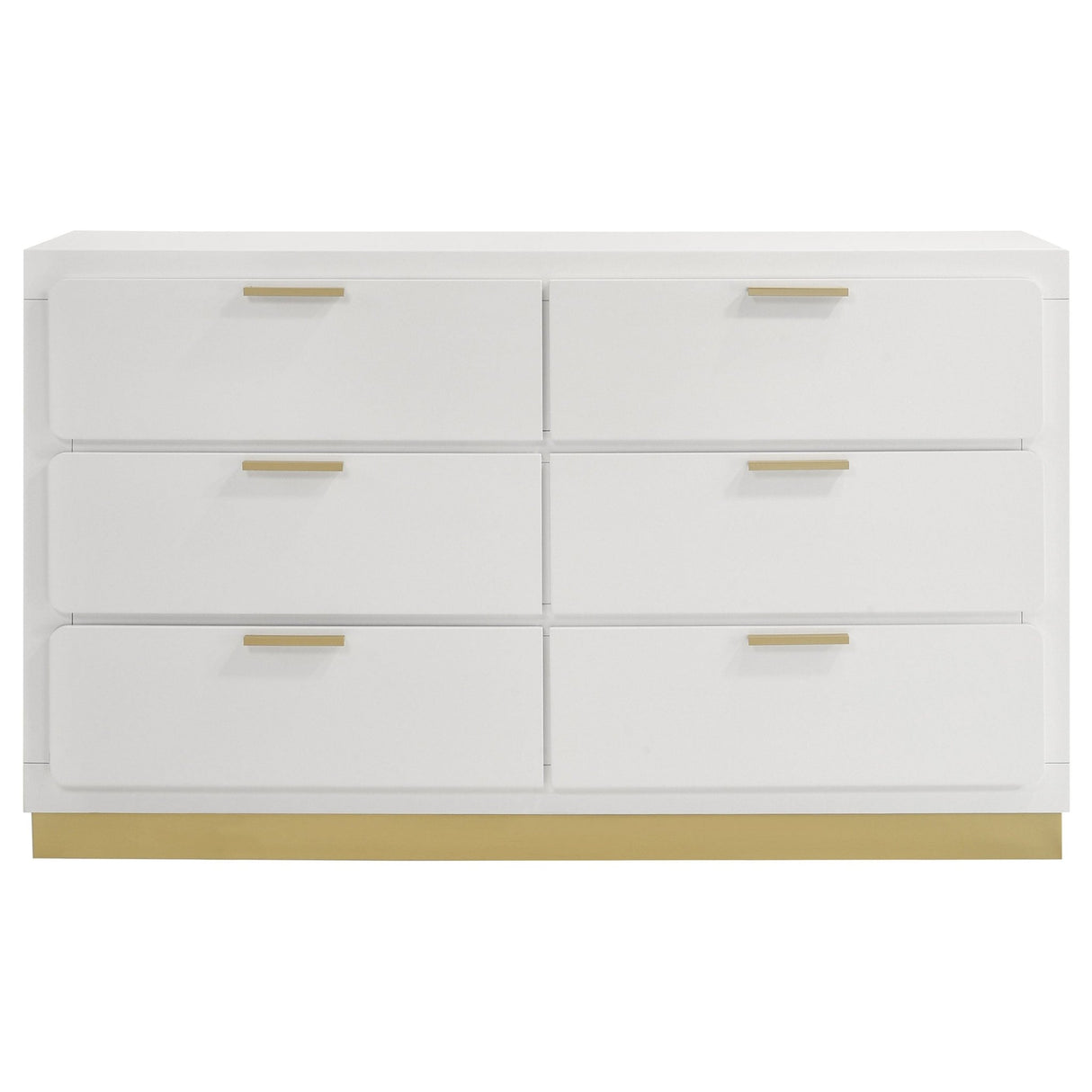 Caraway 6 - drawer Bedroom Dresser White | Coaster | Home Elegance USA
