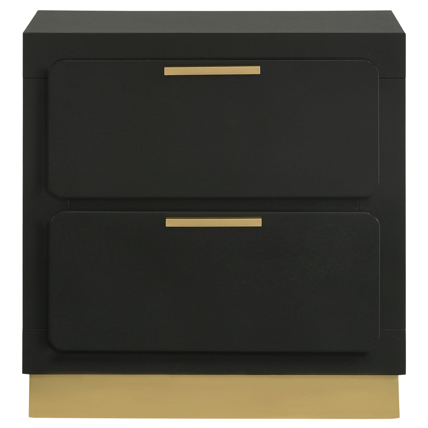 Caraway 2-drawer Nightstand Black - Home Elegance USA