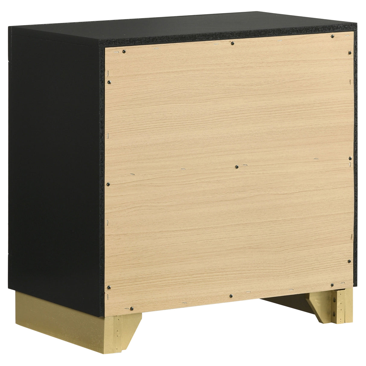 Caraway 2-drawer Nightstand Black - Home Elegance USA