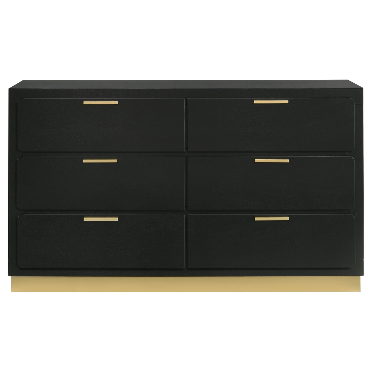 Caraway 6 - drawer Bedroom Dresser Black | Coaster | Home Elegance USA