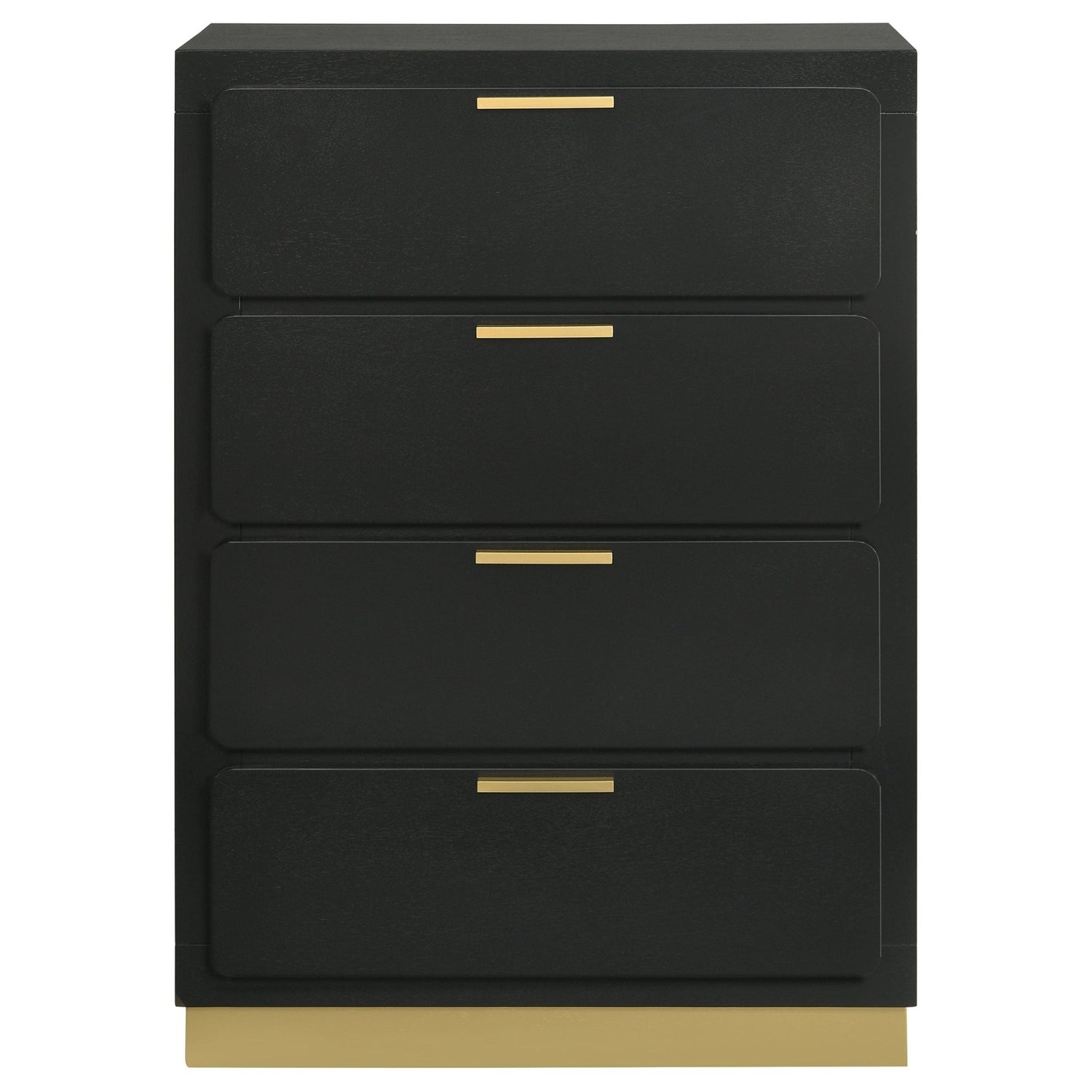 Caraway 4 - drawer Bedroom Chest Black | Coaster | Home Elegance USA