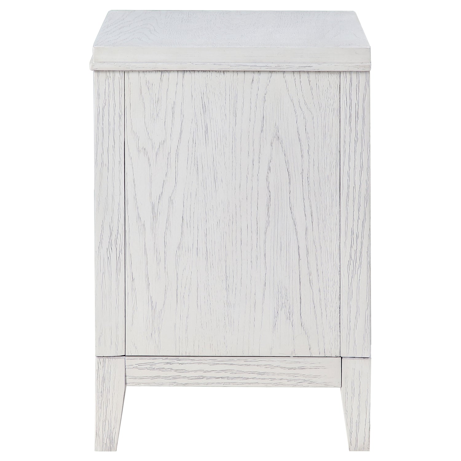 Marielle 2-drawer Nightstand Bedside Table Distressed White - Home Elegance USA