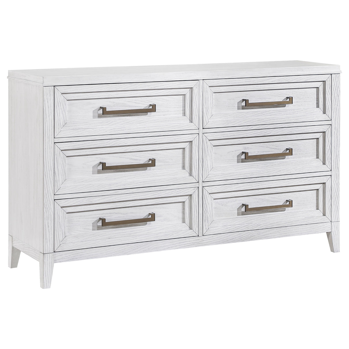 Marielle 6-drawer Bedroom Dresser Distressed White - Home Elegance USA