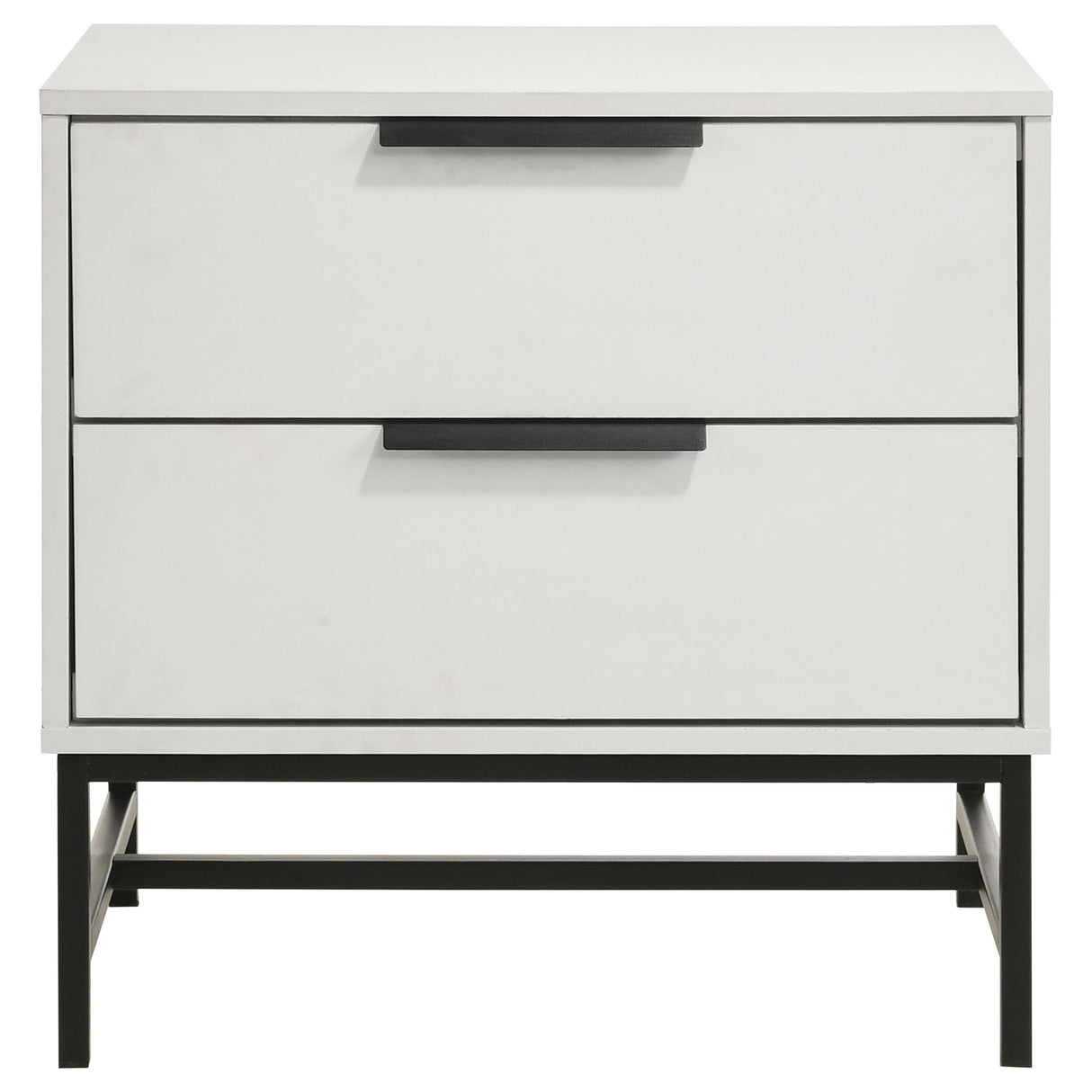Sonora 2-drawer Nightstand Bedside Table White - Home Elegance USA