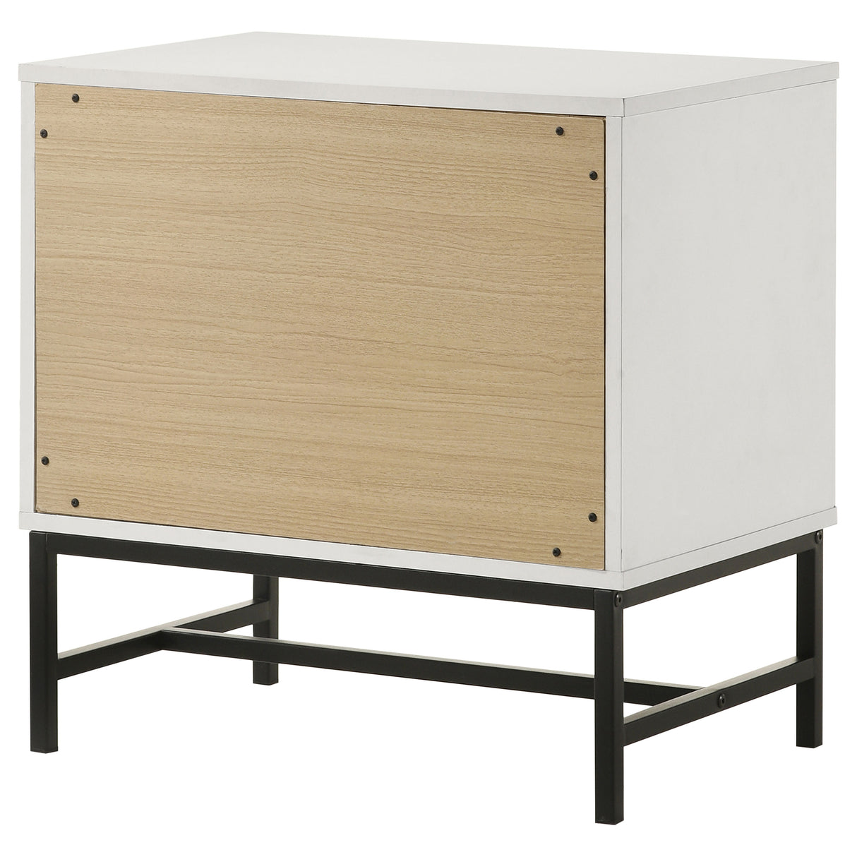 Sonora 2-drawer Nightstand Bedside Table White - Home Elegance USA