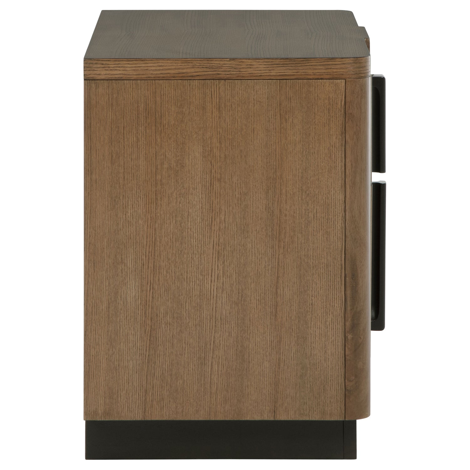 Terrace 2-drawer Nightstand Bedside Table Ash Brown - Home Elegance USA