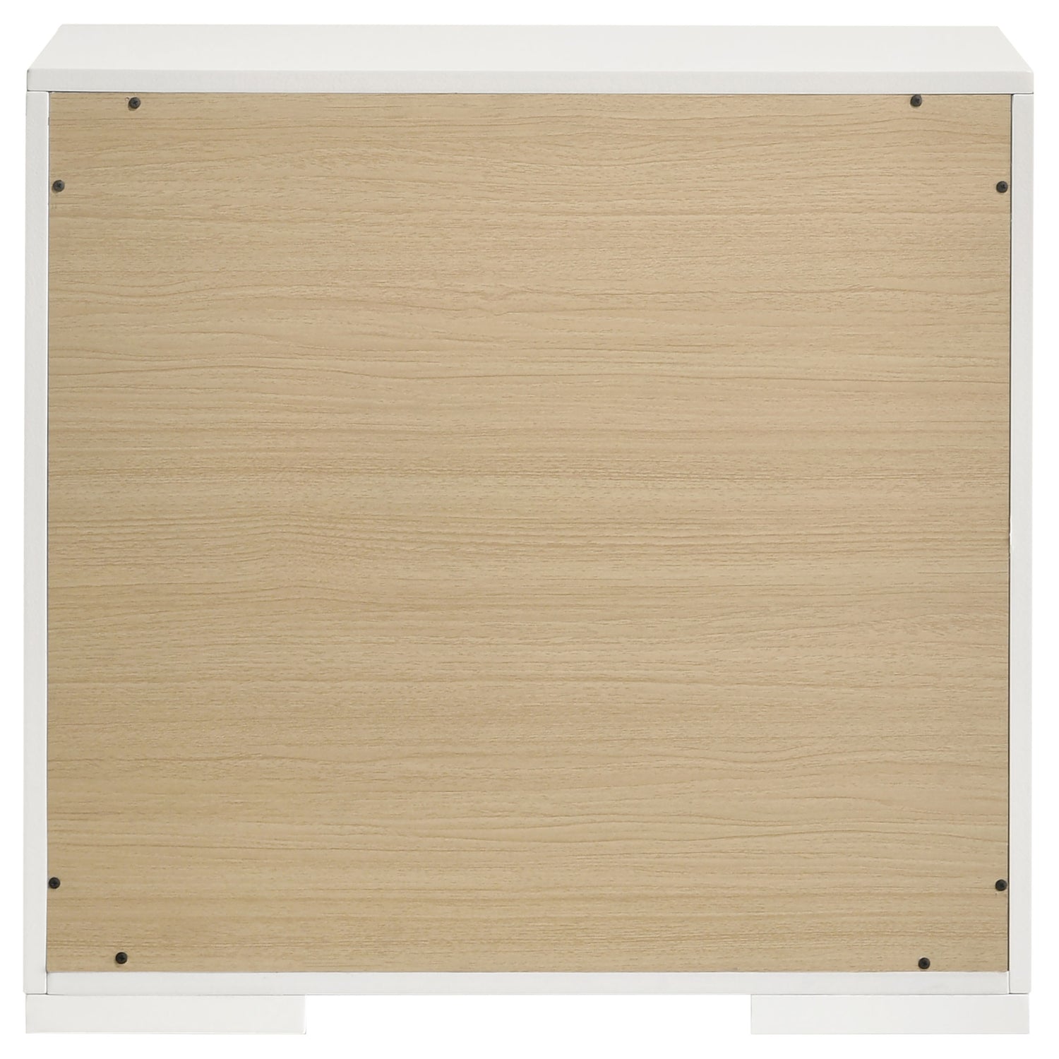 Ives 2-drawer Nightstand Bedside Table White High Gloss - Home Elegance USA