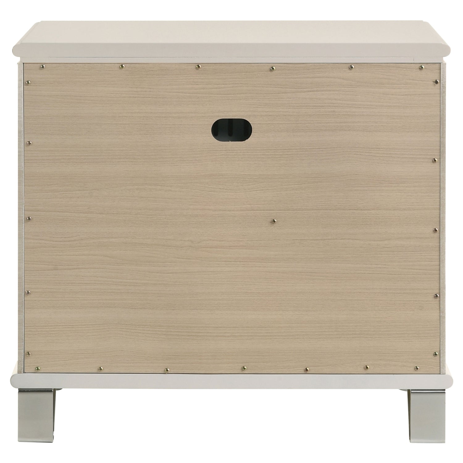 Olivia 2-drawer Nightstand Bedside Table Pearl White - Home Elegance USA