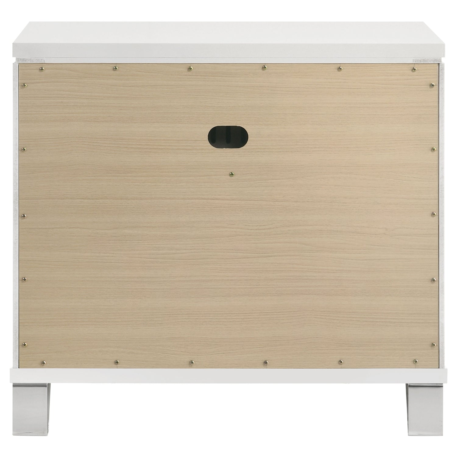 Marmore 2-drawer Nightstand Bedside Table White - Home Elegance USA