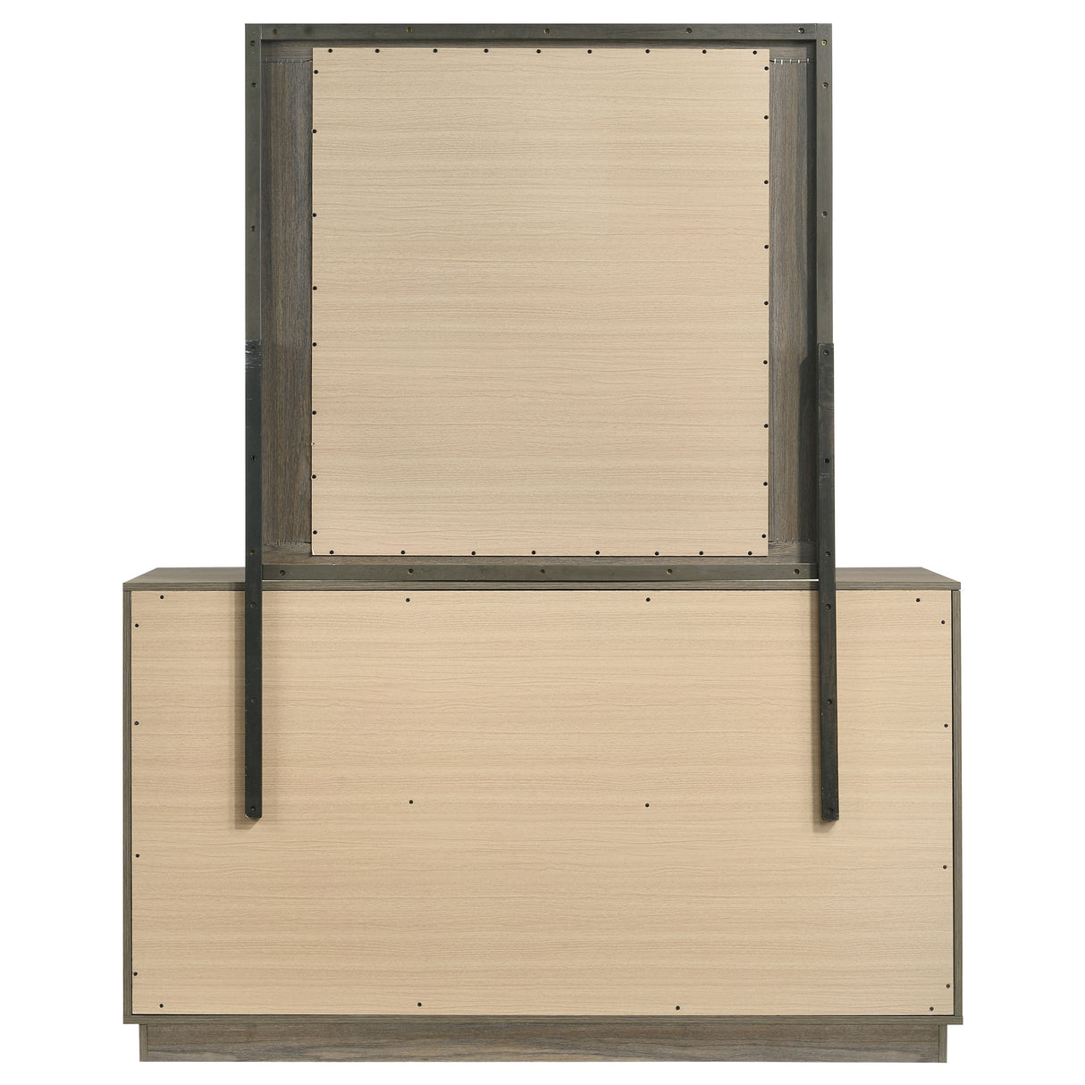 Fenwick 9-drawer Dresser with Mirror Grey Oak - Home Elegance USA