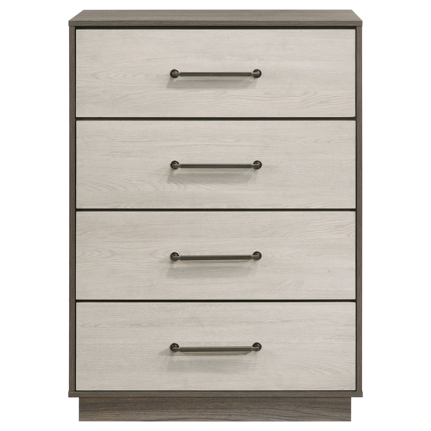 Fenwick 4-drawer Chest of Drawers Grey Oak - Home Elegance USA