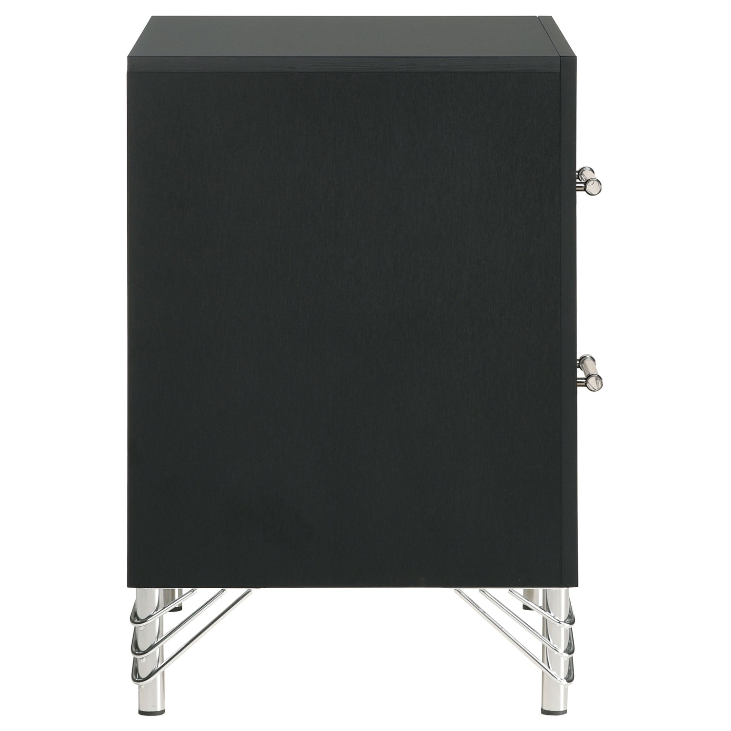 Lucia 2-drawer Nightstand Bedside Table Black - Home Elegance USA