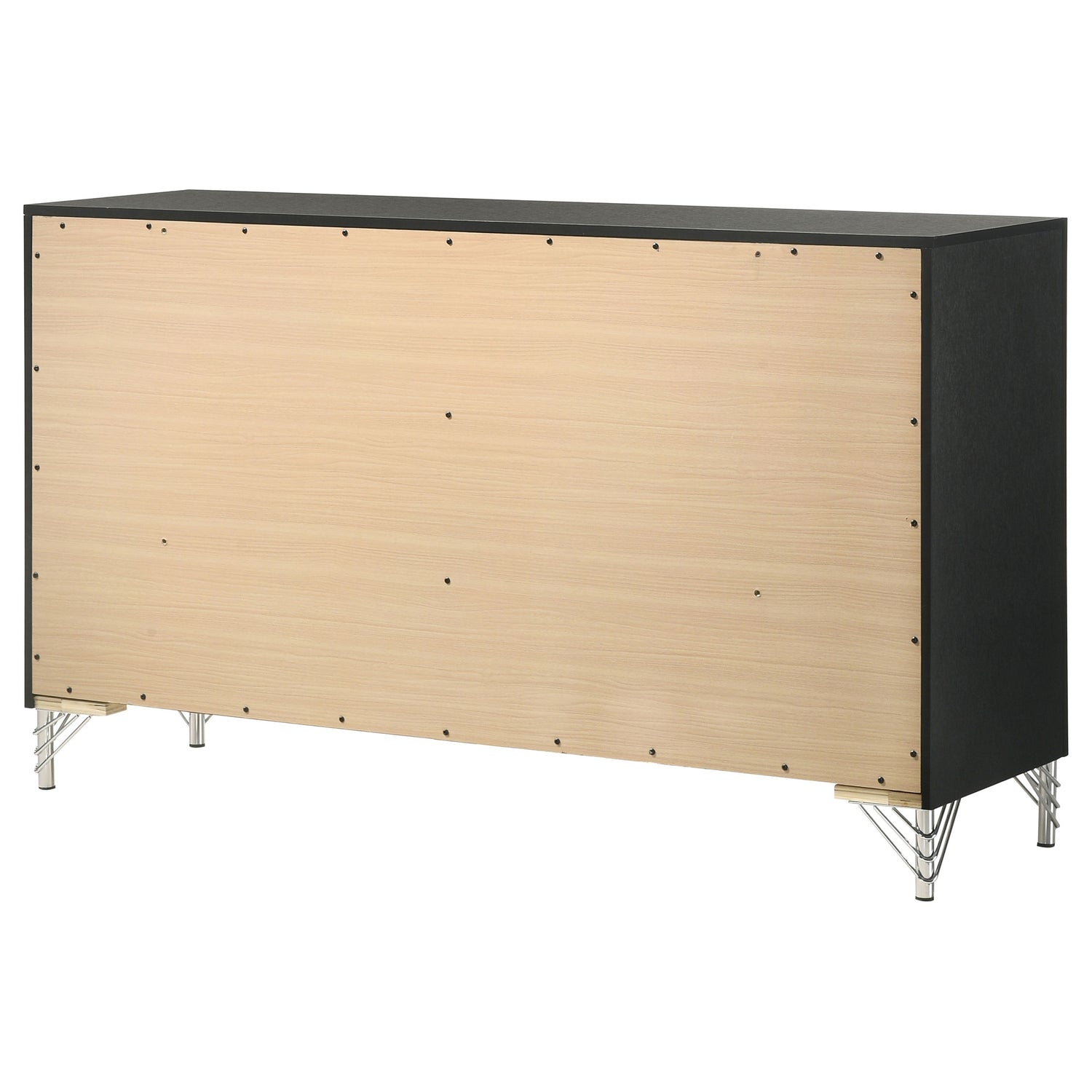 Lucia 6-drawer Dresser Cabinet Black - Home Elegance USA