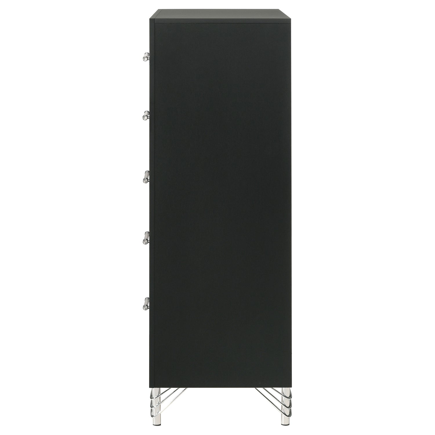 Lucia 5-drawer Bedroom Chest of Drawers Black - Home Elegance USA