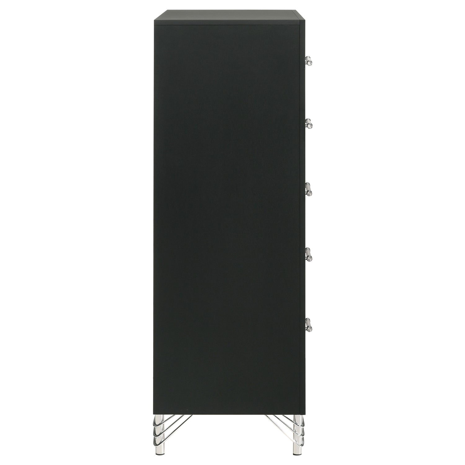 Lucia 5-drawer Bedroom Chest of Drawers Black - Home Elegance USA
