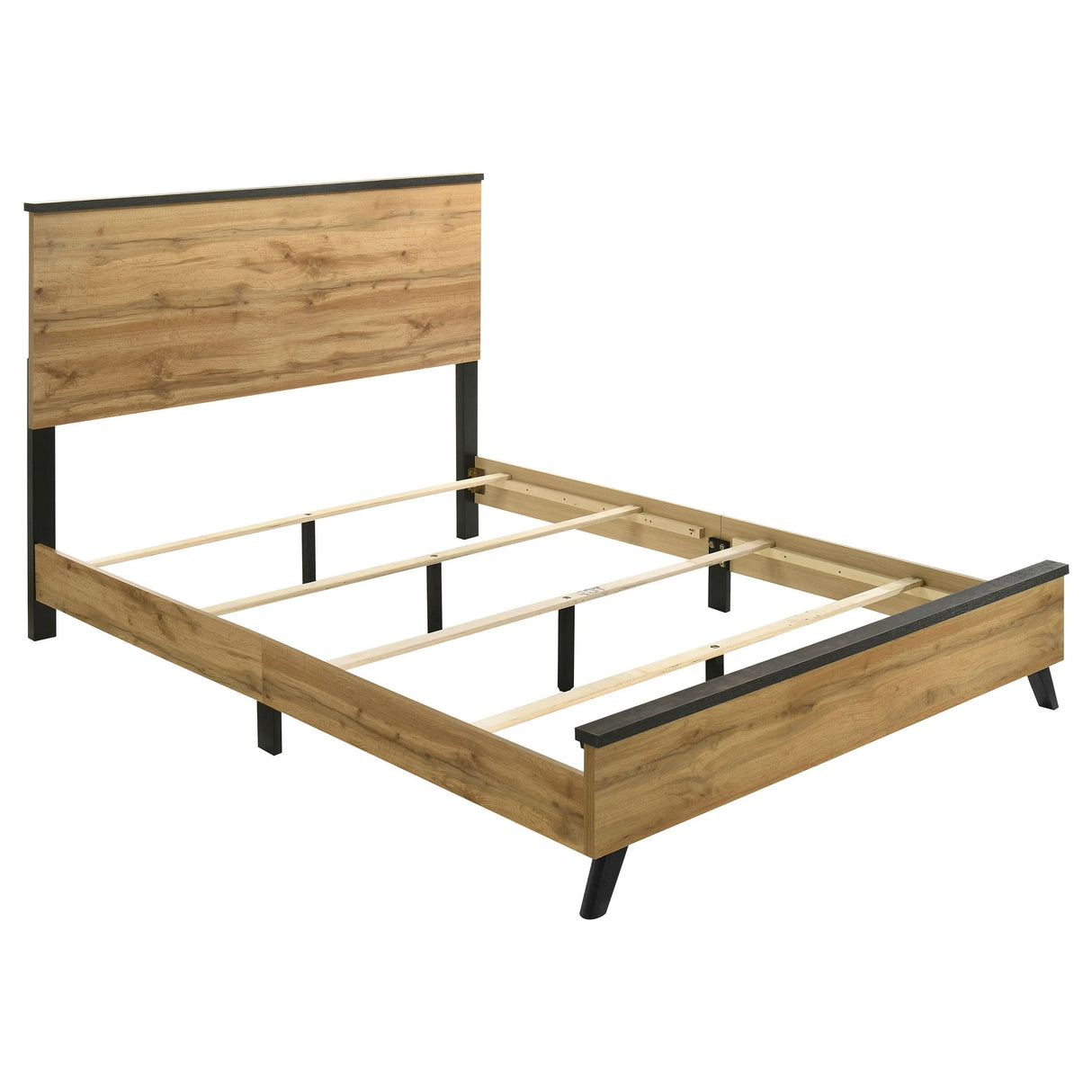Juego de dormitorio Kaywood Eastern King de 4 piezas, pino natural