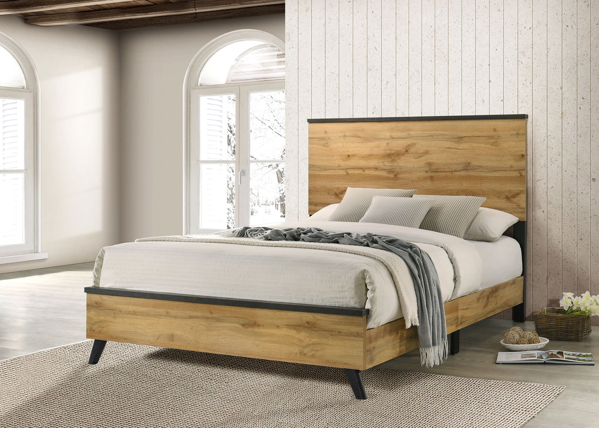 Kaywood 52-inch Queen Panel Bed Natural Pine - Home Elegance USA