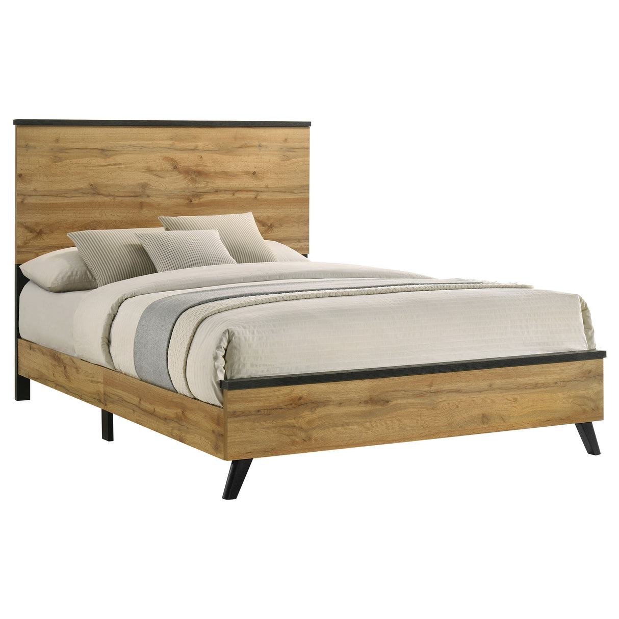 Kaywood 52-inch Queen Panel Bed Natural Pine - Home Elegance USA