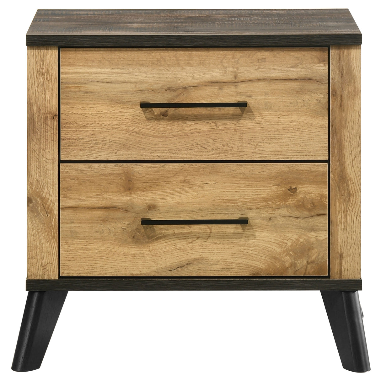 Kaywood 2-drawer Nightstand Bedside Table Natural Pine - Home Elegance USA