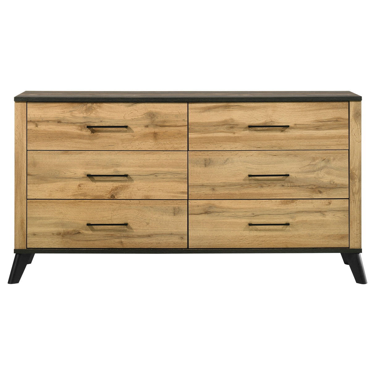Kaywood 6-drawer Dresser Cabinet Natural Pine - Home Elegance USA