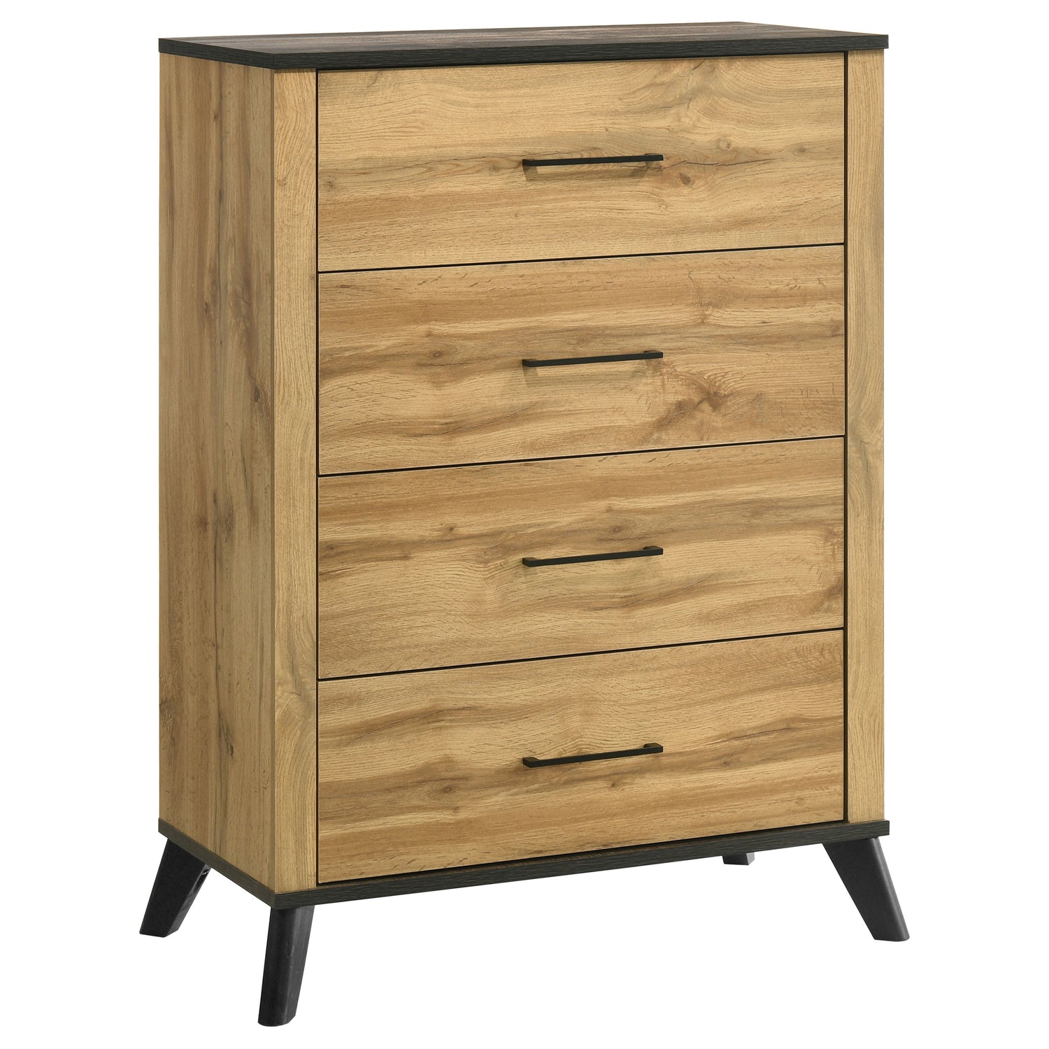 Kaywood 4-drawer Bedroom Chest of Drawers Natural Pine - Home Elegance USA