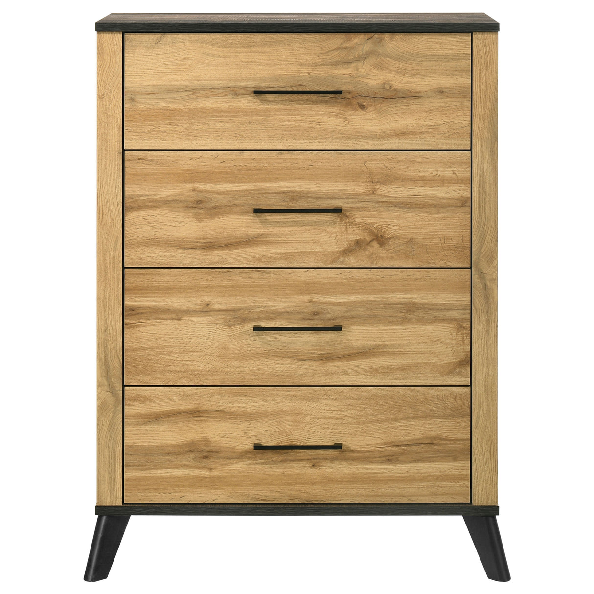 Kaywood 4-drawer Bedroom Chest of Drawers Natural Pine - Home Elegance USA