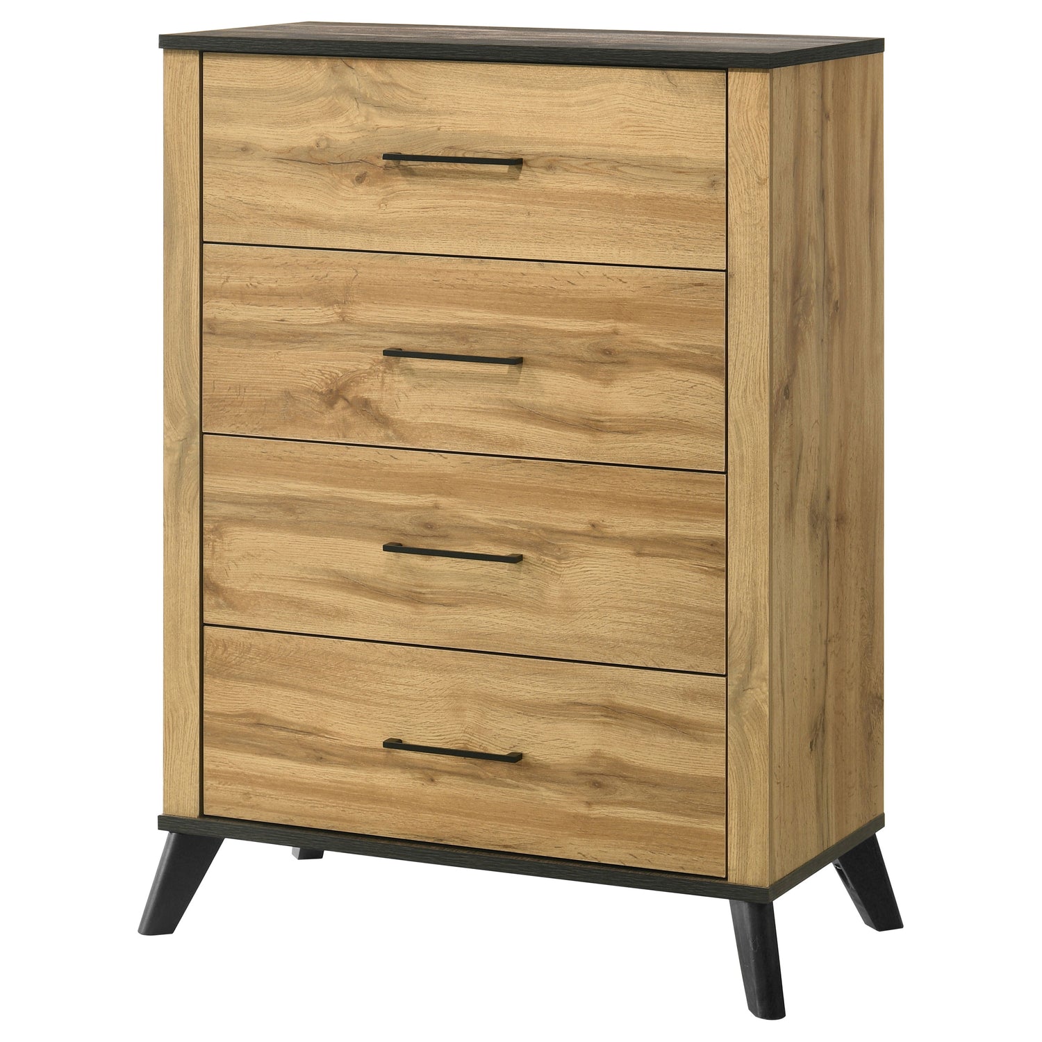 Kaywood 4-drawer Bedroom Chest of Drawers Natural Pine - Home Elegance USA