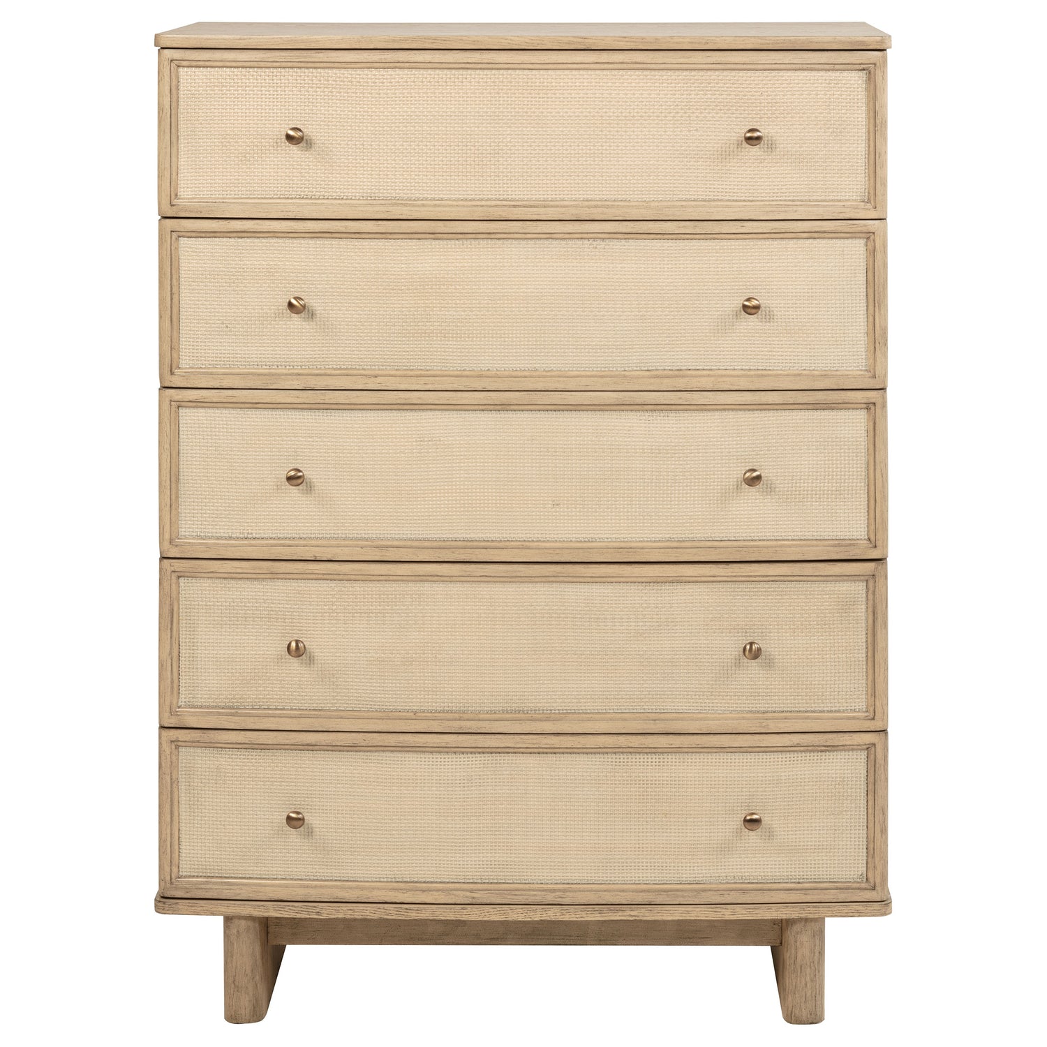 Kailani 5-drawer Bedroom Chest of Drawers Beige Oak - Home Elegance USA