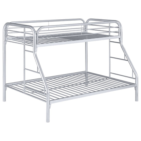 Twin / Full Bunk Bed - Morgan Twin Over Full Bunk Bed Silver