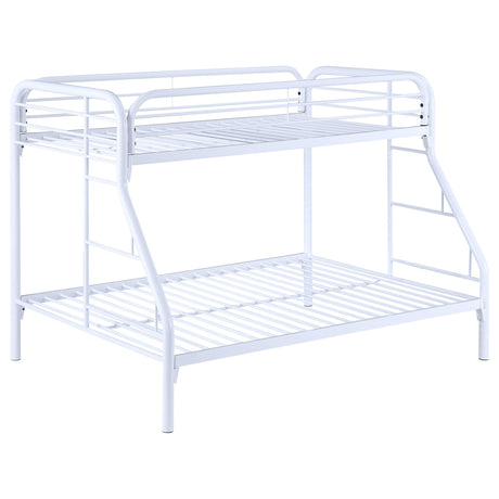 Twin / Full Bunk Bed - Morgan Twin Over Full Bunk Bed White