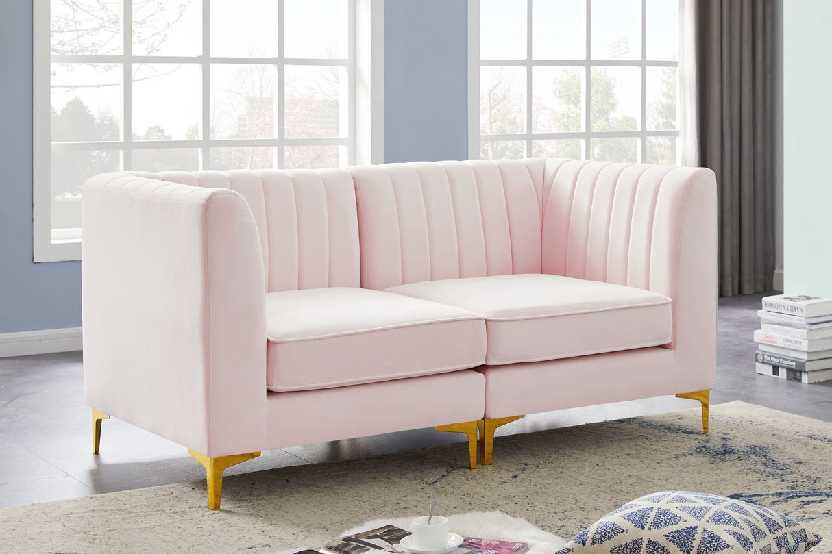 Alina - Modular Sectional - Pink - Modern & Contemporary | Home Elegance USA