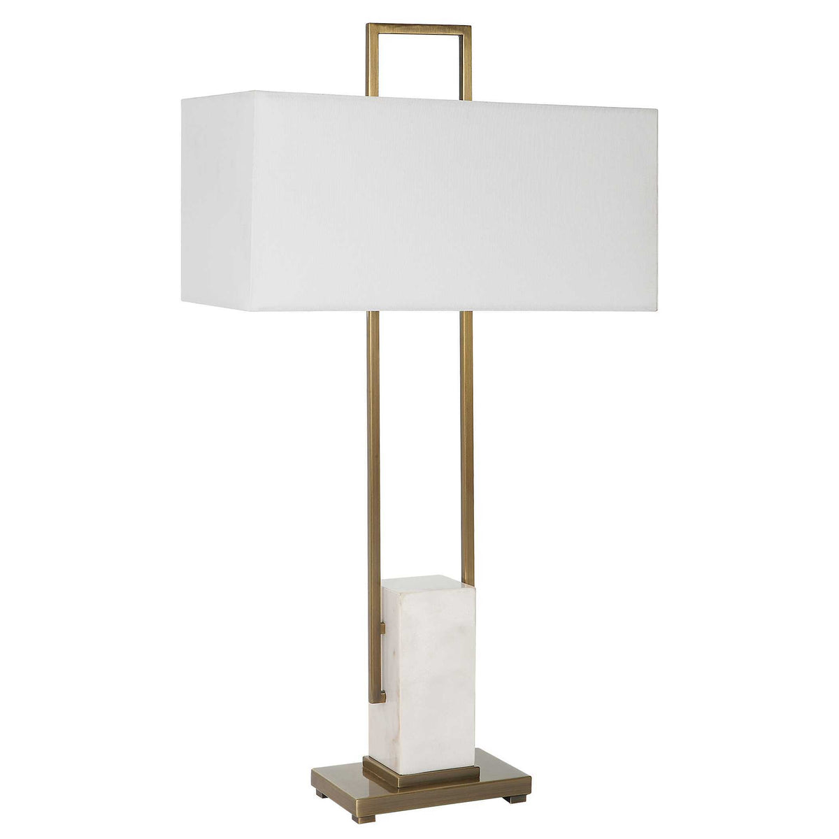 Column White Marble Table Lamp by Uttermost - View 4