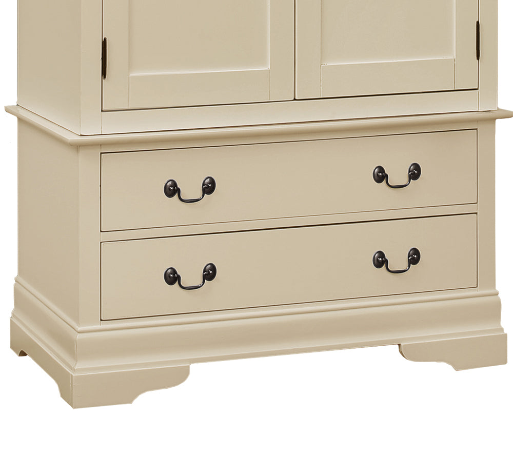 Elegant Traditional Beige Armoire - sold by Home Elegance USA