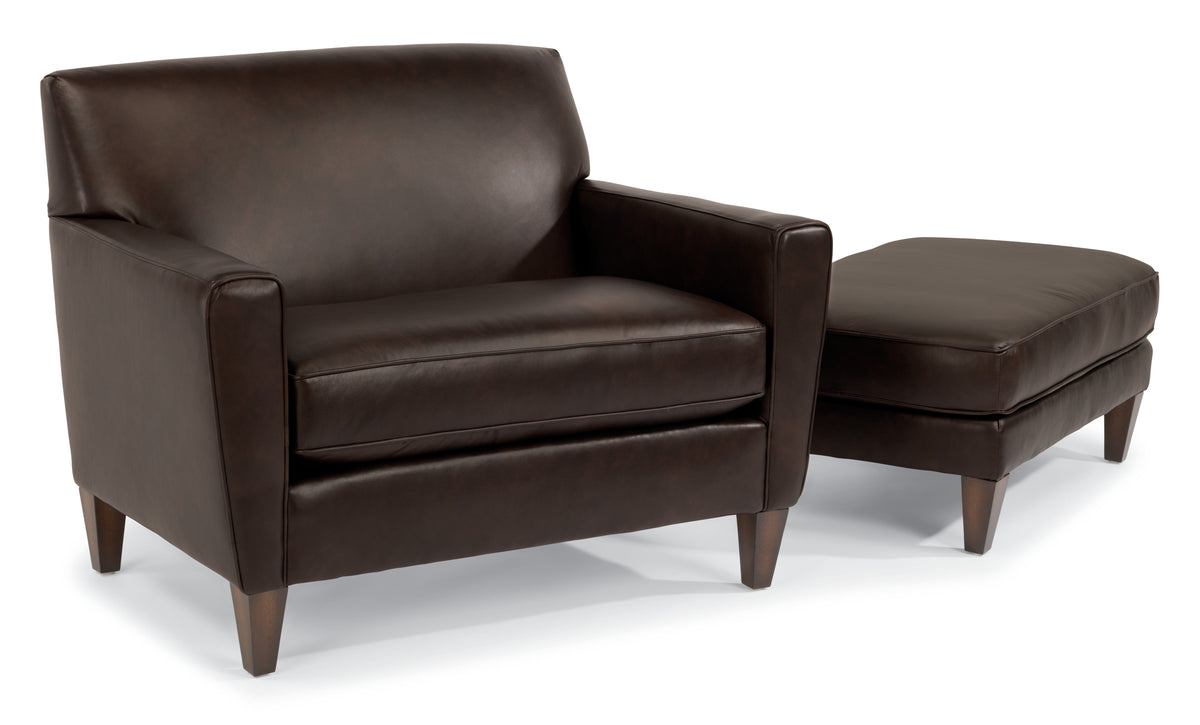 Digby Leather Chair And a Half | Flexsteel