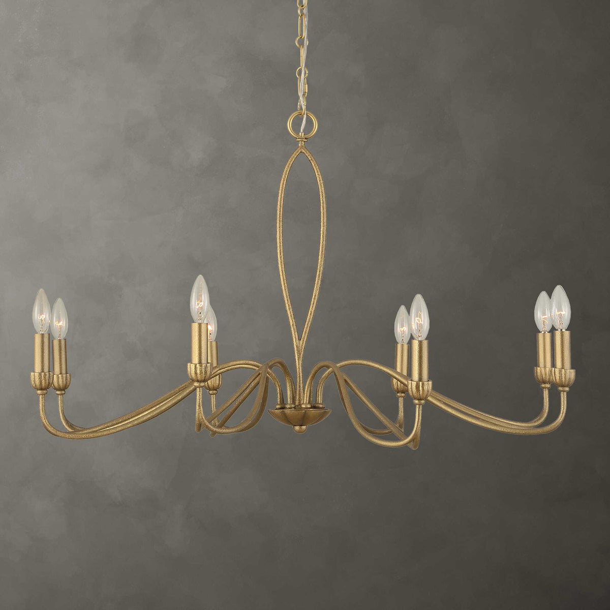 Corella 8 Light Chandelier - Gold by Uttermost - View 2