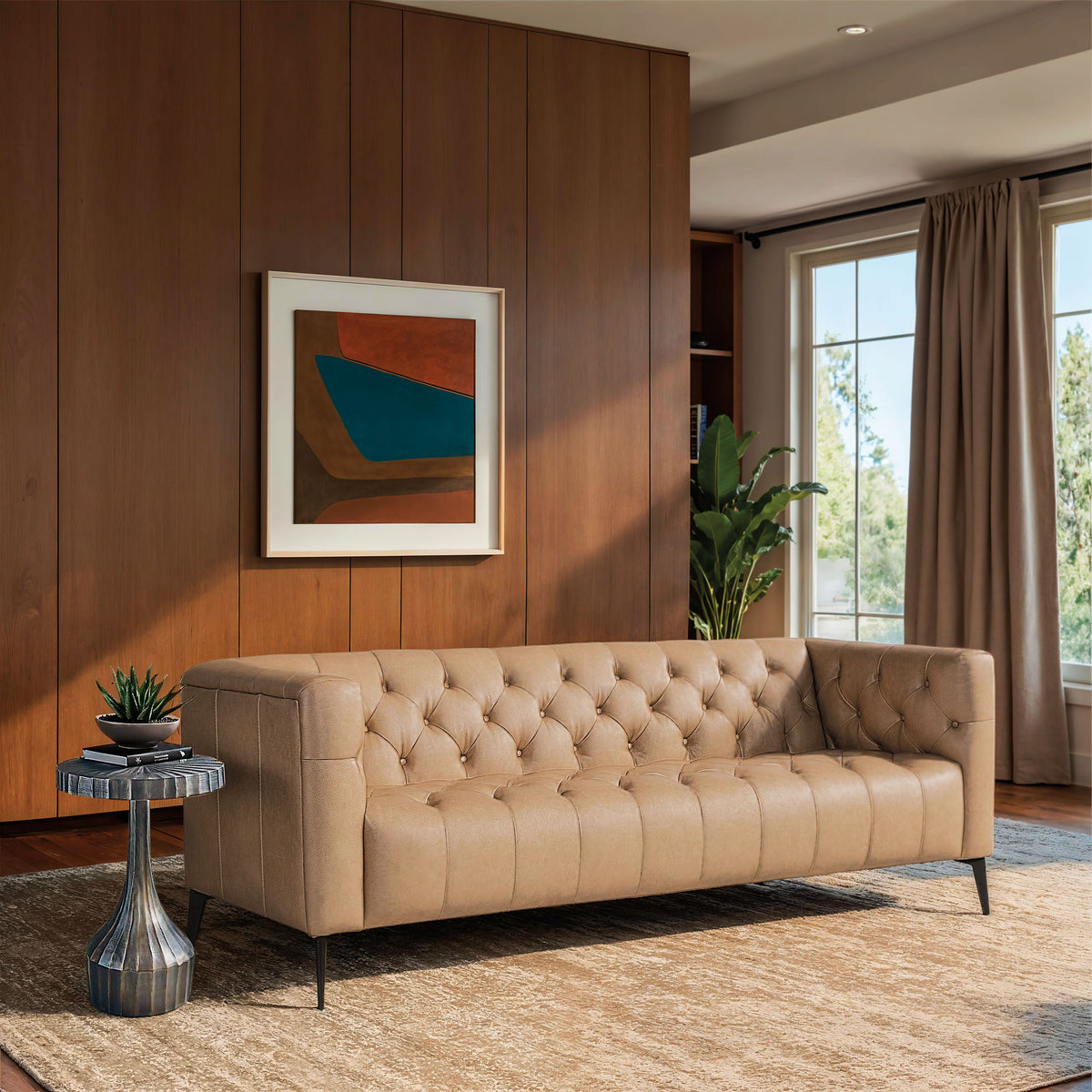 Nicolla Stationary Sofa - Beige by Hooker Furniture - View 2