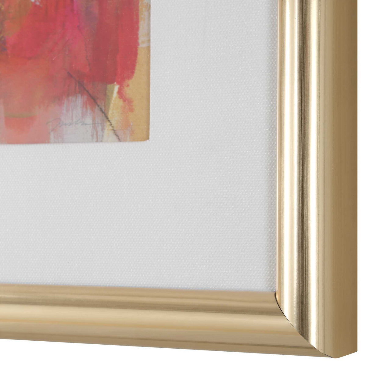 Fresh Start Red Abstract Prints (Set of 6) by Uttermost - View 6