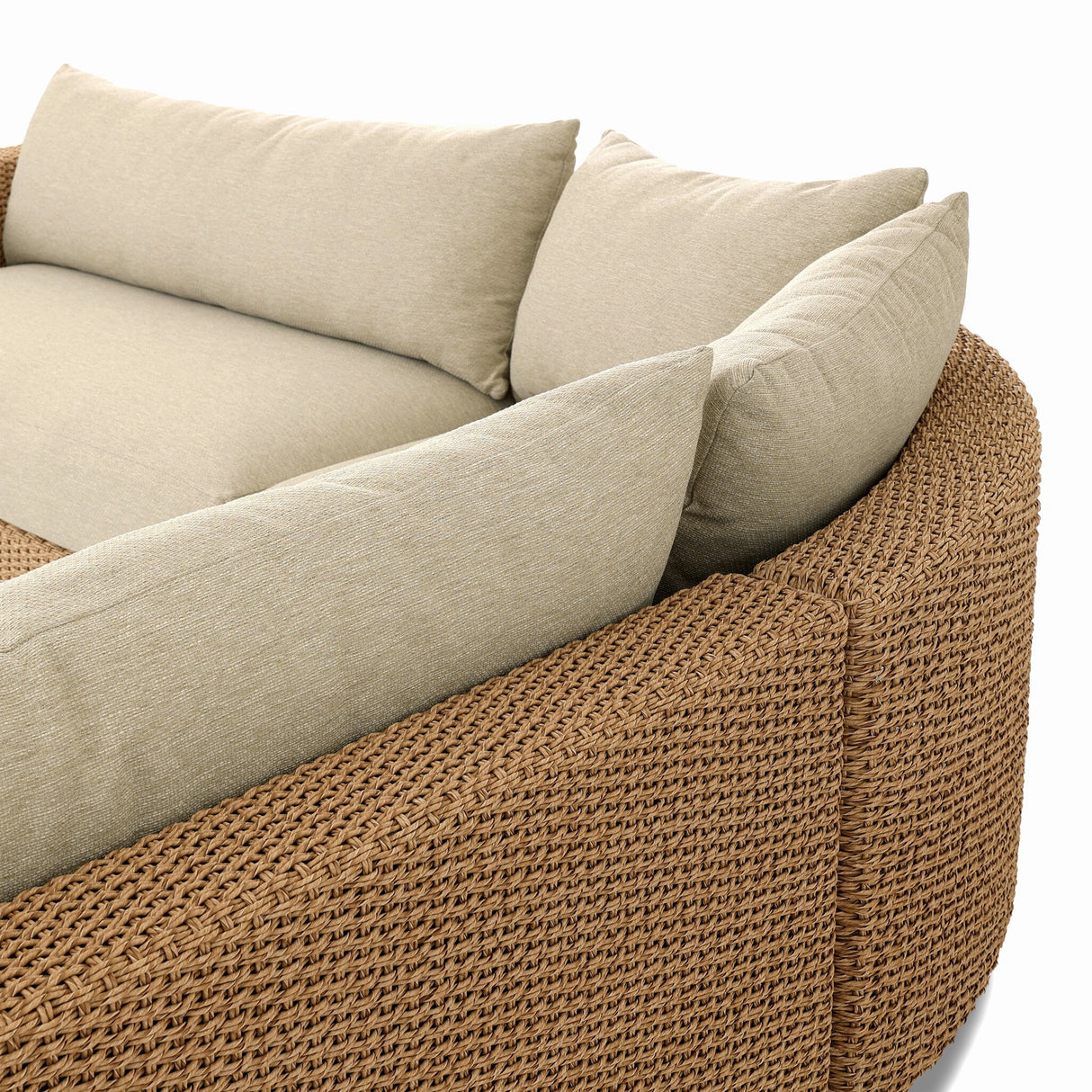 Sylvan Outdoor 3Pc Sectional - Casa Cream | Four Hands Furniture