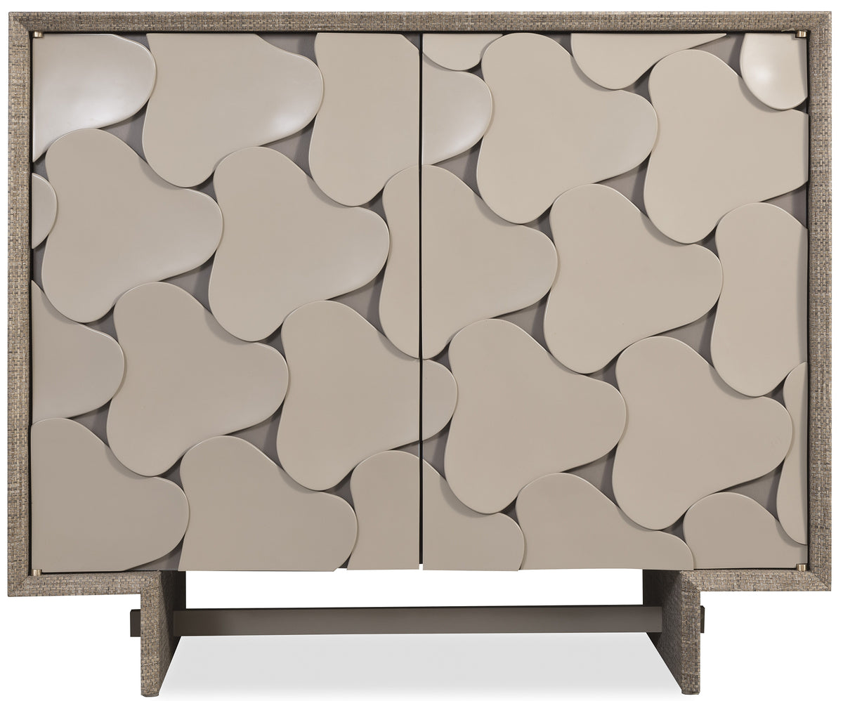 Melange Pinwheel Hall Chest - Gray by Hooker Furniture - View 6