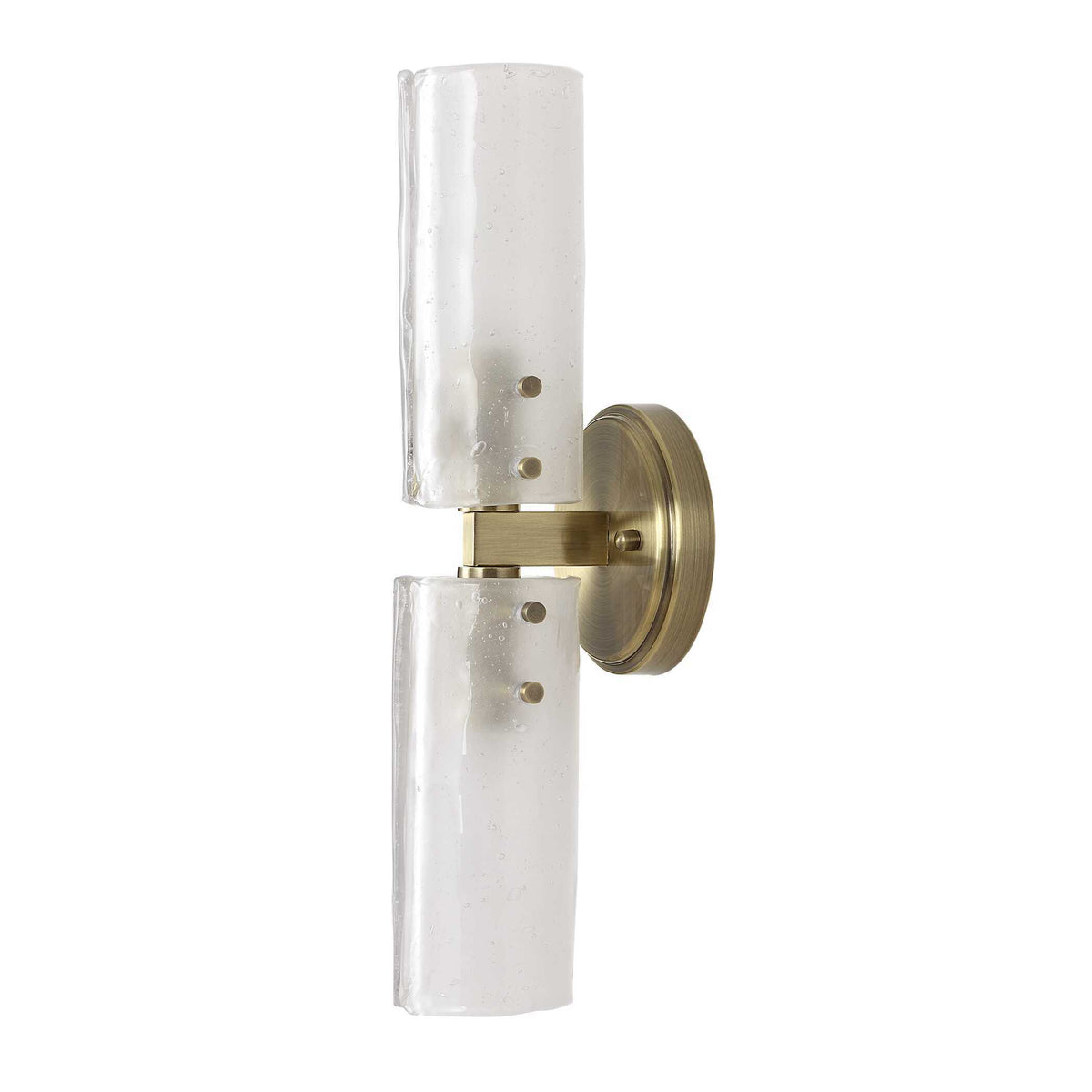 Mistie 2 Light Glass Sconce - Bronze by Uttermost - View 7