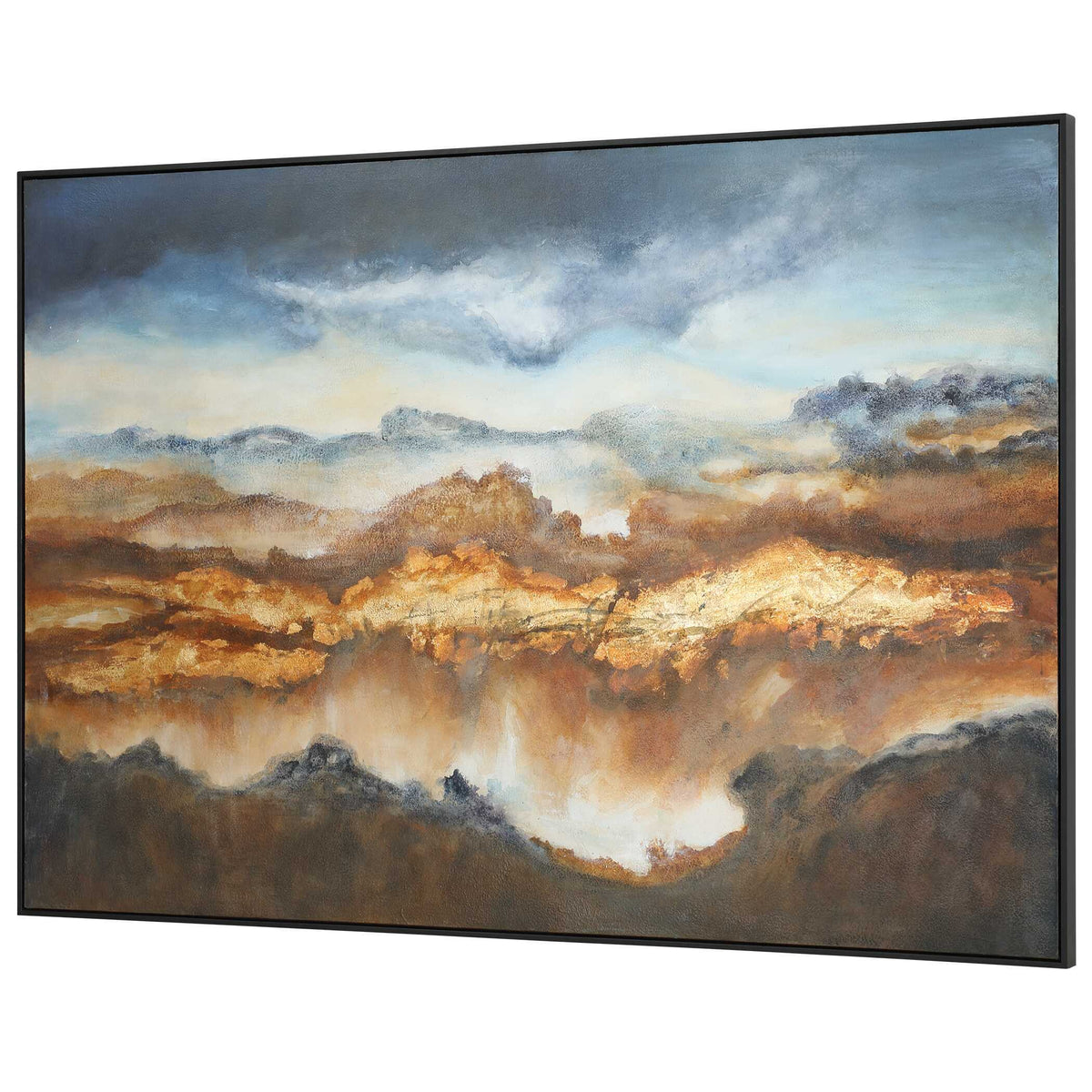 Valley Of Light Landscape Art - Blue / Orange by Uttermost - View 3
