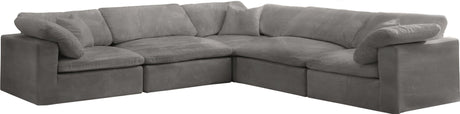 Cozy - Modular Sectional Cloud - Grey - Fabric - Modern & Contemporary | Home Elegance USA