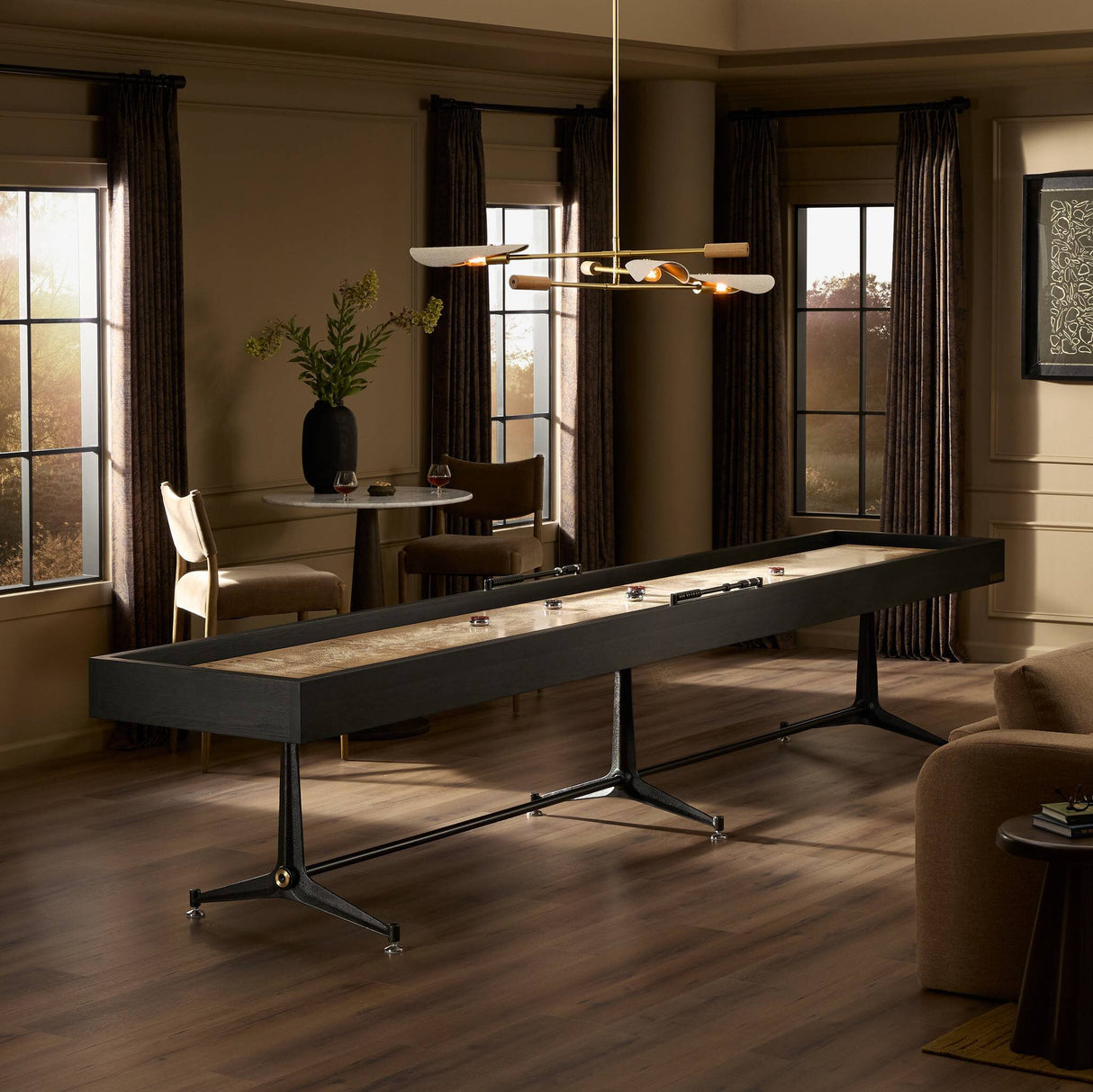 District Eight Large Shuffleboard Table - Multiple Finishes | Four Hands Furniture