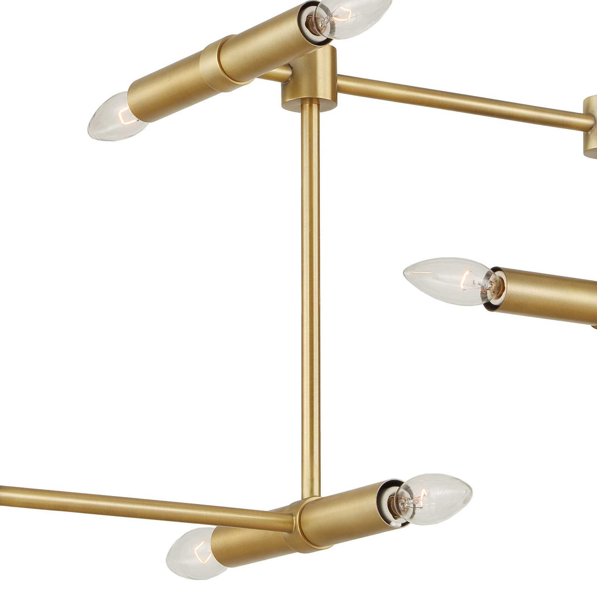 Cadre 14 Light Modern Linear Pendant - Gold by Uttermost - View 9
