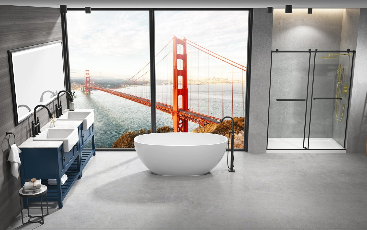 88 in. W x 38 in. H Super Bright Led Bathroom Mirror with Lights, Metal Frame Mirror Wall Mounted Lighted Vanity Mirrors for Wall, Anti Fog Dimmable Led Mirror for Makeup, Horizontal/Verti | Home Elegance USA