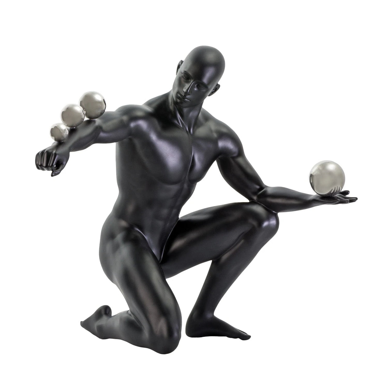 Escultura de Jean // Negro mate y acero | Finesse